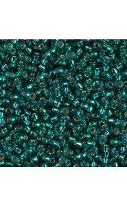 Miyuki rocailles Perlen 11/0 - Silver lined teal 11-2425